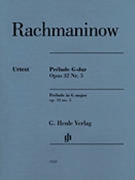 Prelude G Major Op. 32 No. 5 Piano Solo by Rachmaninoff Sergei for Piano
