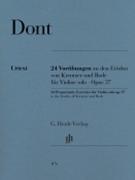 24 Preparatory Exercises to the Studies of Kreutzer and Rode by Dont Jakob for Violin