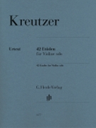42 Etudes for Violin Solo by Kreutzer Rodolphe for Violin