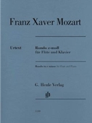 Rondo in E minor by Mozart Franz Xaver for Flute Solo