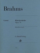 Piano Pieces Op. 76 Nos. 1-8 by Brahms Johannes for Piano