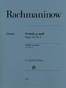 Prelude in G minor Op. 23 No. 5 by Rachmaninoff Sergei for Piano