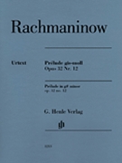 Prelude in G-sharp minor Op. 32 No. 12 by Rachmaninoff Sergei for Piano