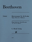 Piano Sonata No. 26 E-flat Major Op. 81a (Les Adieux) by Beethoven Ludwig van for Piano (Revised)