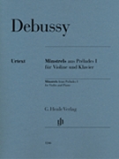 Minstrels from Preludes I by Debussy Claude for Violin Solo
