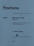 Piano Trio G Minor Op. 15 by Smetana Bedrich for Piano Trio