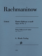 Etude-Tableau in E-flat minor Op. 39 No. 5 by Rachmaninoff Sergei for Piano