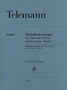 Methodical Sonatas For Flute Or Violin And Continuo Volume 1 by Telemann Georg Philipp for Flute