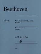 Piano Variations Volume 1 - Revised Edition by Beethoven Ludwig van for Piano