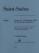 Sonata for Violoncello and Piano No. 2 in F Major Op. 123 by Saint-Saens Camille for Score and Solo Part