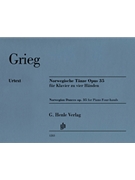 Norwegian Dances Op.35 by Grieg Edvard for 1 Piano 4 Hands