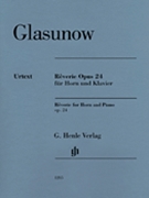 Reverie Op. 24 by Glazunov Alexander for French Horn and Piano