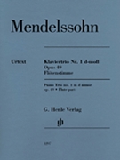 Piano Trio Op. 49 by Mendelssohn Felix for Flute
