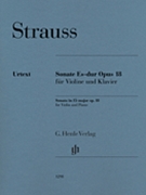 Violin Sonata E-Flat Major Op. 18 by Strauss Richard for Violin/Piano