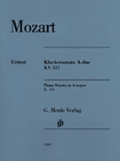 Piano Sonata A Major K. 331 (300i) With Alla Turca Revised Edition by Mozart Wolfgang Amadeus for Piano