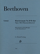 Piano Sonata No 29 in B-flat Major Opus 106 (Hammerklavier) by Beethoven Ludwig van for Piano