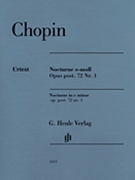 Nocturne E Minor Op. Post. 72 No. 1 by Chopin Frederic for Piano