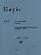 Scherzo E Major Op. 54 by Chopin Frederic for Piano