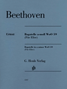 Bagatelle in A minor WoO 59 (Fur Elise) by Beethoven Ludwig van for Piano