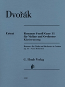 Romance In F Minor Op. 11 Violin And Piano by Dvorak Antonin for Score and Solo Part