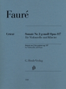 Violoncello Sonata No. 2 In G Minor Op. 117 by Faure Gabriel - Kolb Fabian - for Cello and Piano