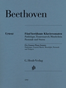 Five Famous Piano Sonatas by Beethoven Ludwig van - Gertsch and Perahia - for Piano