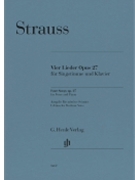 Four Songs Op. 27 - Medium Voice and Piano