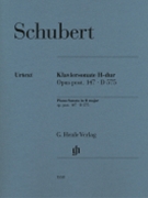 Piano Sonata B Major Op Post 147 D 575
