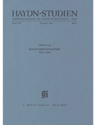 Haydn-Bibliographie 1991-2001 by Franz Joseph Haydn for