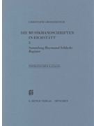 Sammlung Raymund Schlecht Register by for