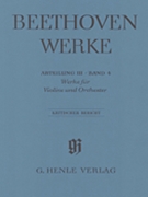 Works for Violin and Orchestra by Beethoven Ludwig van for