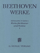 Works for Piano and Violin Volume I by Beethoven Ludwig van for