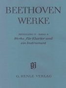 Works for Piano and One Instrument - Horn (Violoncello) Flute (Violin) Mandolin by Beethoven Ludwig van for