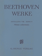 Missa Solemnis in D Major Op. 123 by Beethoven Ludwig van for