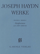 Sinfonias about 1757-1760/61 by Haydn Joseph for