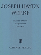Sinfonias 1767-1772 by Haydn Joseph for Score
