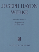 Sinfonias about 1777-1779 by Haydn Joseph for Score