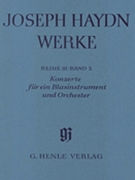 Concertos for One Wind Instrument and Orchestra by Haydn Joseph for Score