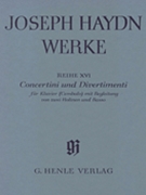 Concertini and Divertimenti for Piano (Harpsichord) with Accompaniment of Two Violins and Bass by Haydn Joseph for Score