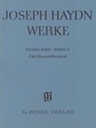 Die Feuersbrunst - Singspiel in Two Acts by Haydn Joseph for Score