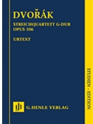 String Quartet G Major Opus 106 by Dvorak Antonin for Study Score