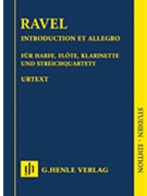 Introduction Et Allegro for Harp Flute Clarinet and String Qu by Ravel Maurice for Mini Score