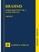 String Sextet No. 1 B-Flat Major Op. 18 by Brahms Johannes for Study Score