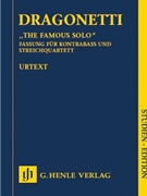 Famous Solo for Double Bass and Orchestra by Dragonetti Domenico for Study Score