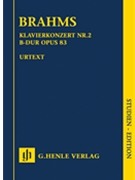 Piano Concerto No. 2 in B-flat Major Op. 83 by Brahms Johannes for Study Score