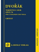 Terzetto C Major Opus 74 by Dvorak Antonin for Study Score