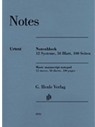 Henle Music Manuscript Notepad by for Manuscript (12 Staves - )