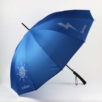Henle Umbrella - Azure Blue Push-button Open