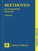 Piano Trios - Volume III by Beethoven Ludwig van for Study Score