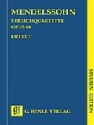 String Quartets Opus 44 by Mendelssohn Felix for Mini Score